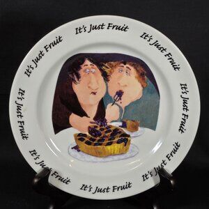 Its Just Fruit Dessert Plate Original Art By Erika Oller For House Of Prill 7.5"
